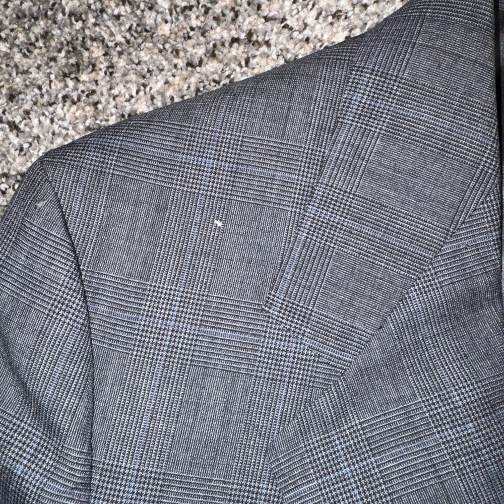 Vintage Balmain Grey Glen Plaid Blazer Jacket 42R Mens Sport Coat *PLEASE READ*